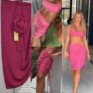 Banan Hot Pink Glittery Set